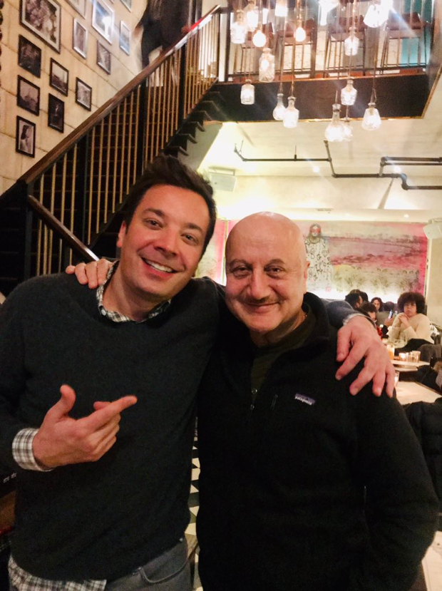 Anupam Kher meets The Tonight Show host Jimmy Fallon Anupam Kher meets The Tonight Show host Jimmy Fallon