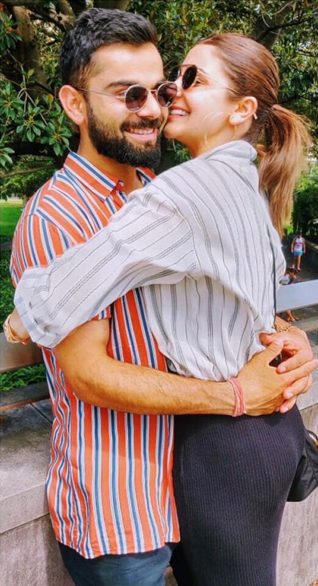 Anushka Sharma cuddles with hubby Virat Kohli, says he makes her such a happy girl Anushka Sharma cuddles with hubby Virat Kohli, says he makes her such a happy girl