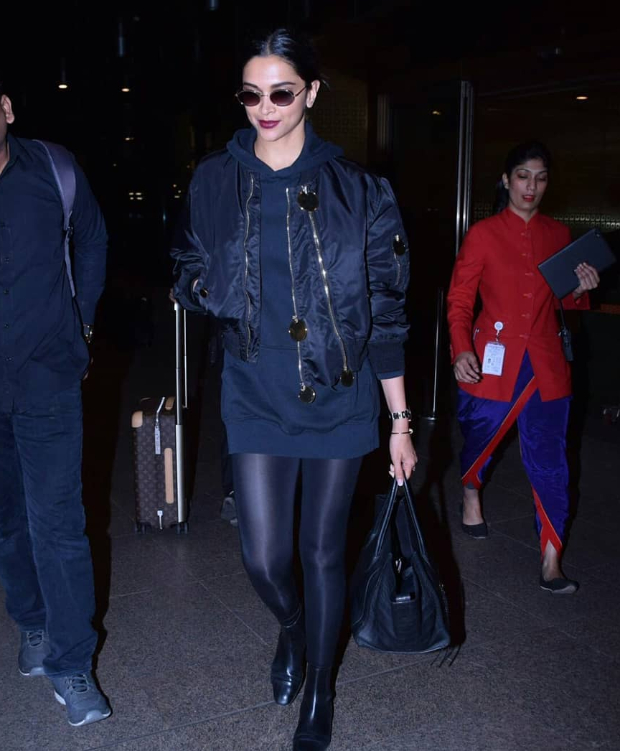 Deepika Padukone in Givenchy on her way back from Paris (2)