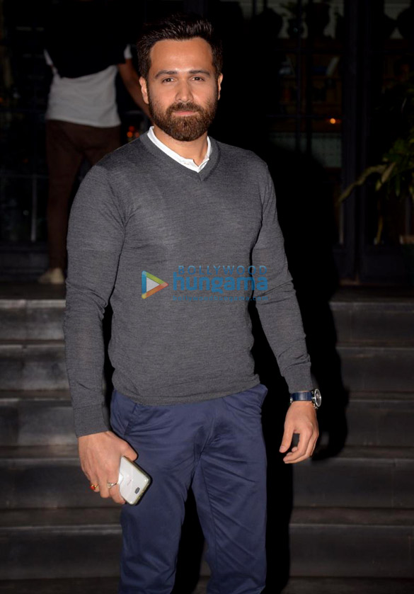 emraan hashmi shreya dhanwanthary and atul kasbekar spotted at soho house in juhu 3