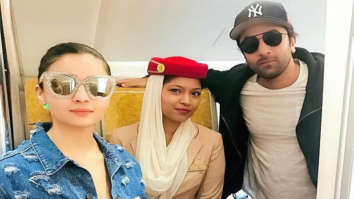 FLASHBACK! Lovebirds Ranbir Kapoor and Alia Bhatt keep it stylish as they strike a pose together in NYC