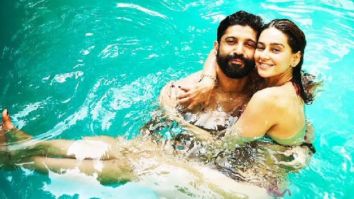 Farhan Akhtar has a relaxed Sunday in the pool with girlfriend Shibani Dandekar