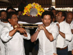 Funeral of Sachin Tendulkar & Vinod Kambli’s coach Ramakant Achrekar