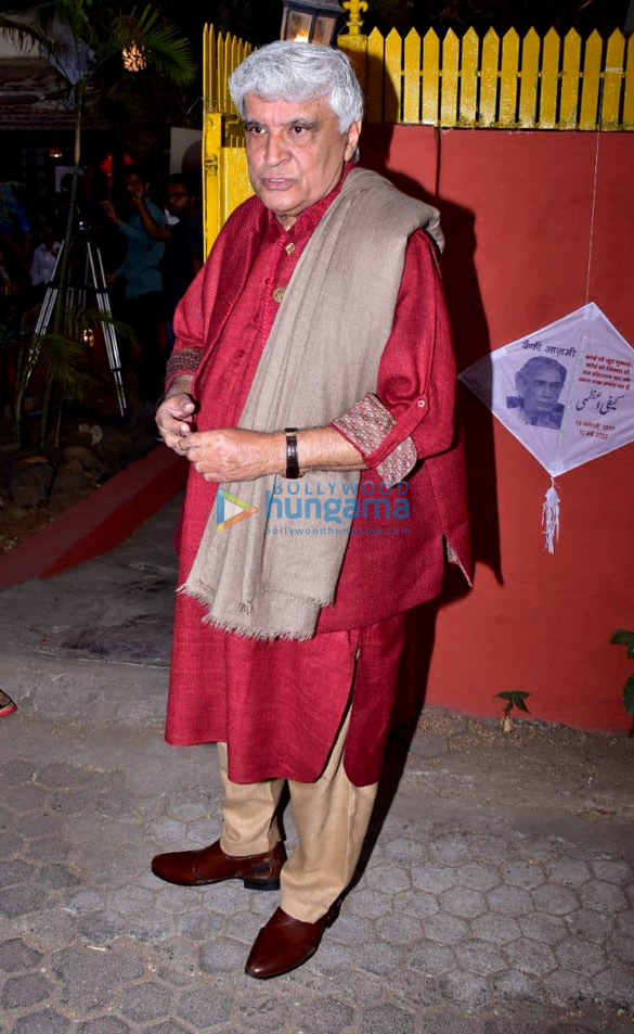 javed akhtar shabana azmi vidya balan and others snapped at informal evening of music and shayari to celebrate kaifi azmi 2