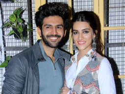 Kartik Aaryan and Kriti Sanon snapped during Luka Chuppi promotions at Bombay Adda