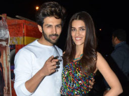 Kartik Aaryan and Kriti Sanon snapped at the wrap up party of ‘Luka Chuppi’