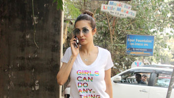 Malaika Arora snapped at a salon in Bandra