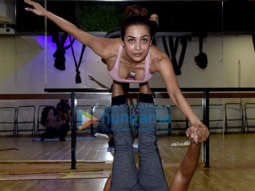 Malaika Arora snapped at a yoga class