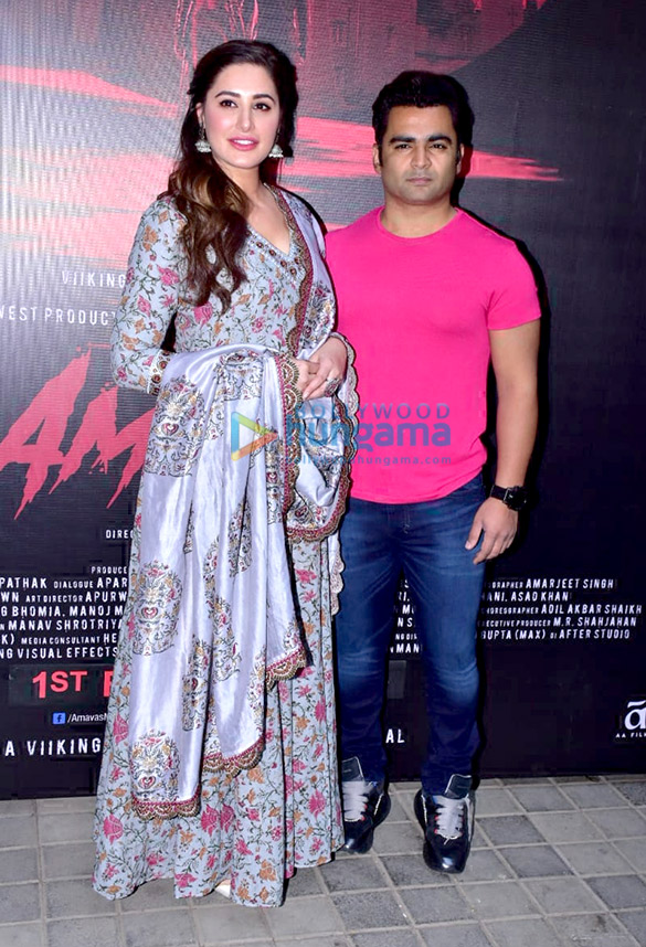 Nargis Fakhri and Sachiin Joshi grace the trailer launch of ‘Amavas’ Nargis Fakhri and Sachiin Joshi grace the trailer launch of ‘Amavas’