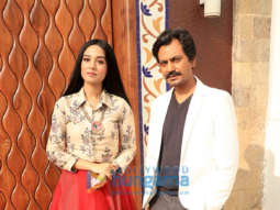 Nawazuddin Siddiqui and Amrita Rao snapped during Thackeray promotions
