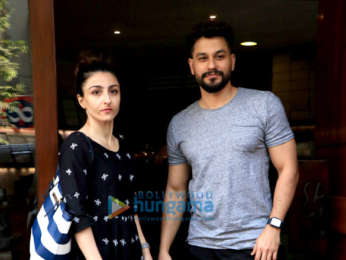 Neha Dhupia, Angad Bedi, Soha Ali Khan and Kunal Khemu spotted at Salt Water Cafe in Bandra