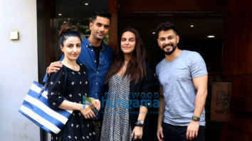 Neha Dhupia, Angad Bedi, Soha Ali Khan and Kunal Khemu spotted at Salt Water Cafe in Bandra