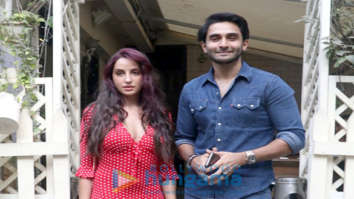 Nora Fatehi and Rohan Mehra spotted at Smoke House Deli in Khar