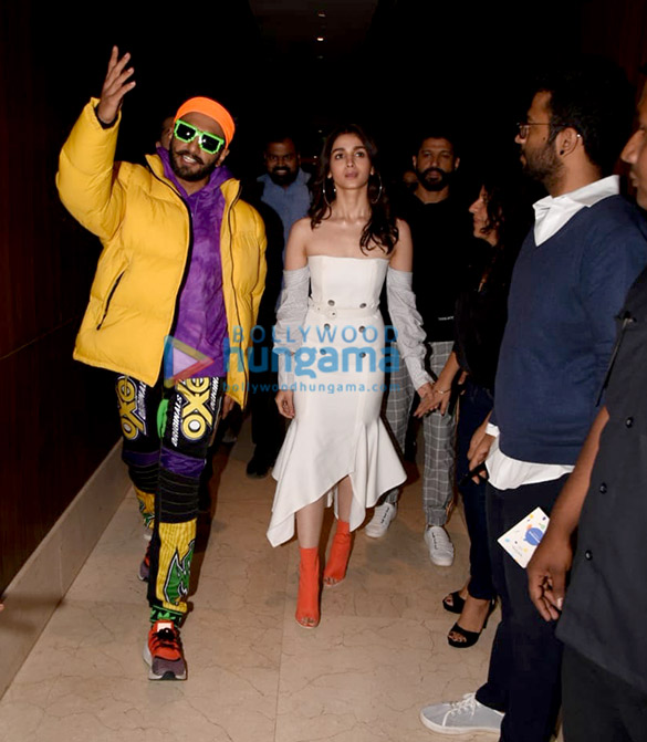ranveer singh alia bhatt and others snapped at the trailer launch of gully boy 3