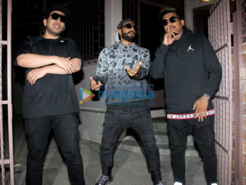 Ranveer Singh snapped at a recording studio working on his film Gully Boy