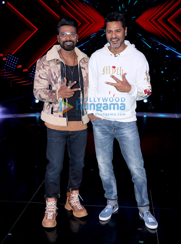 Remo DSouza and Prabhu Dheva snapped on sets of Dance+ 4