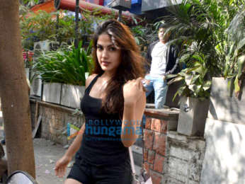 Rhea Chakraborty spotted at the Kitchen Garden in Bandra
