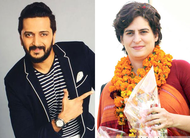 Riteish Deshmukh congratulates Priyanka Gandhi via Twitter