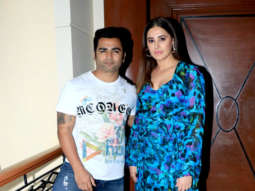 Sachiin Joshi and Nargis Fakhri snapped during Amavas promotions