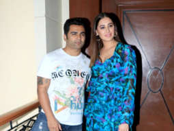Sachiin Joshi and Nargis Fakhri snapped during Amavas promotions