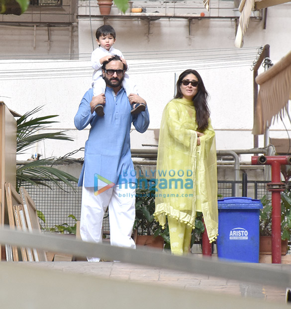 Saif Ali Khan, Kareena Kapoor Khan and Taimur Ali Khan spotted for flag hoisting on Republic Day 2019 Saif Ali Khan, Kareena Kapoor Khan and Taimur Ali Khan spotted for flag hoisting on Republic Day 2019