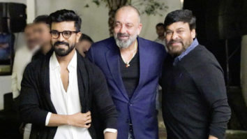 PHOTOS: Sanjay Dutt meets superstars Chiranjeevi and Ram Charan in Hyderabad