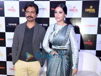 Sanjay Raut, Nawazuddin Siddiqui and Amrita Rao snapped at press conference in New Delhi for ‘Thackeray’ promotions