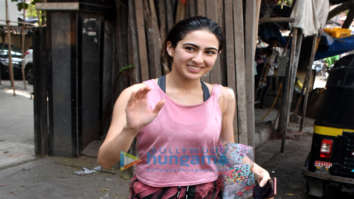 Sara Ali Khan spotted outside the gym