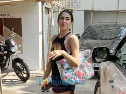 Sara Ali Khan spotted outside the gym in Bandra