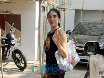 Sara Ali Khan spotted outside the gym in Bandra