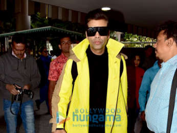 Shabana Azmi and Karan Johar snapped at the airport