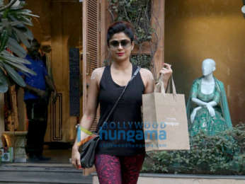 Shamita Shetty snapped at the Anita Dongre store in Khar