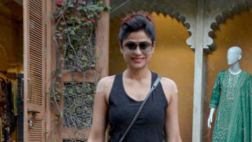 Shamita Shetty snapped at the Anita Dongre store in Khar