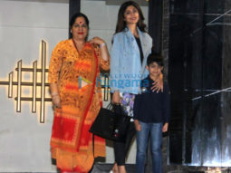 Shilpa Shetty snapped with family in Juhu