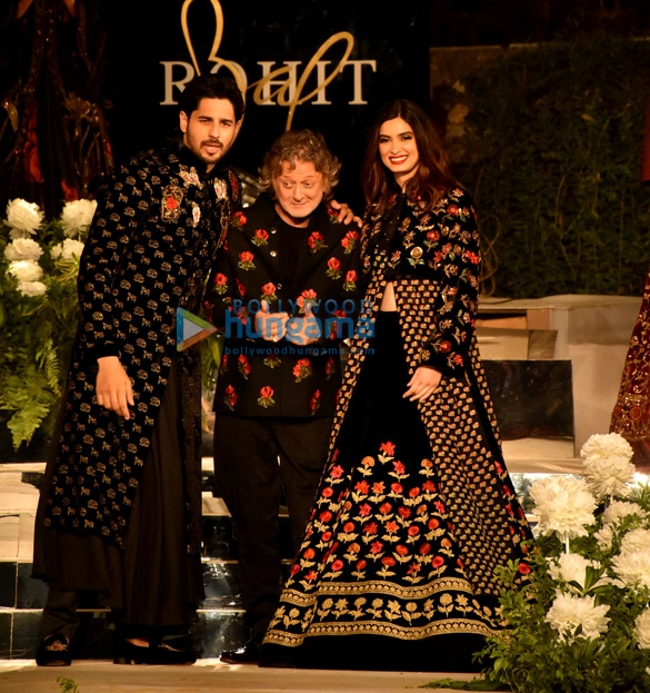 Sidharth Malhotra and Diana Penty walk the ramp for designer Rohit Bal at the Blenders Pride Fashion Tour 2019