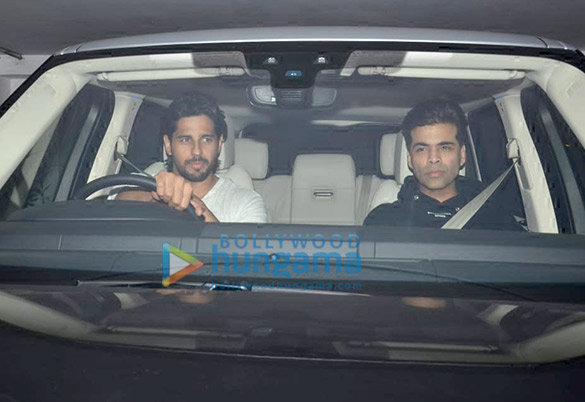sidharth malhotra spotted in his new car at karan johars house 6