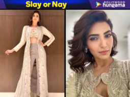 Slay or Nay: Karishma Tanna in an INR 65,000/- Ridhima Bhasin ensemble for an event in Surat