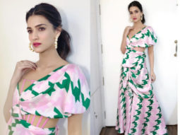 Slay or Nay: Kriti Sanon in an INR 55,000/ Papa Don’t Preach by Shubhika jumpsuit for Luka Chuppi promotions