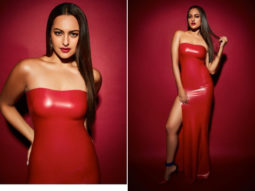 Slay or Nay: Sonakshi Sinha in an INR 41,600/- Dead Lotus Couture red latex dress for a photo shoot