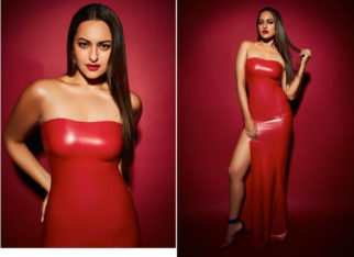 Slay or Nay: Sonakshi Sinha in an INR 41,600/- Dead Lotus Couture red latex dress for a photo shoot