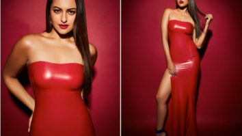 Slay or Nay: Sonakshi Sinha in an INR 41,600/- Dead Lotus Couture red latex dress for a photo shoot