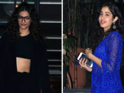 Sonam Kapoor Ahuja and Janhvi Kapoor spotted at Soho House in Juhu