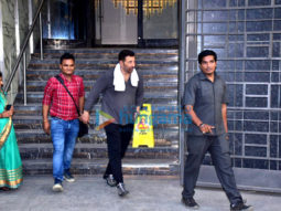 Sunny Deol snapped at the gym in Juhu