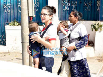 Sunny Leone with Daniel webber spotted with kids at juhu