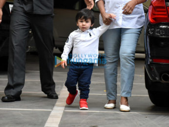 Taimur Ali Khan and Inaaya Naumi Kemmu spotted at play school in Bandra