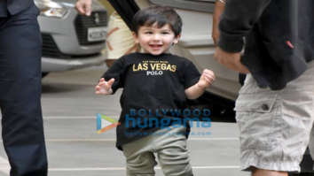 Taimur Ali Khan spotted at his play school in Bandra