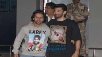 Varun Dhawan and Aditya Roy Kapur snapped at the airport
