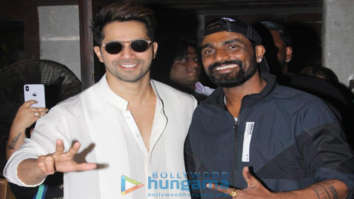 Varun Dhawan and Remo D’souza spotted at Hakim’s Aalim salon in Bandra