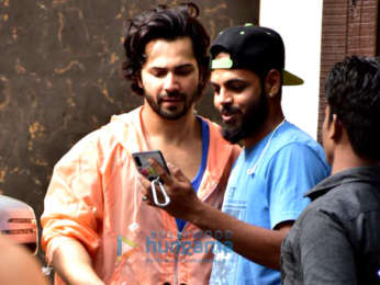 Varun Dhawan spotted at gym in Juhu