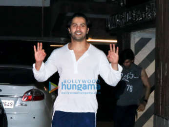 Varun Dhawan spotted at the gym in Juhu